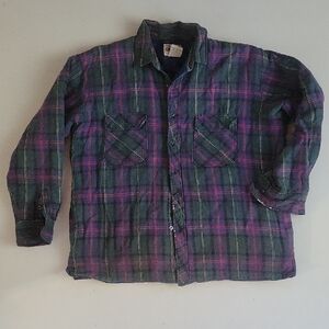 Plaid Shirt Jacket - Multicolor